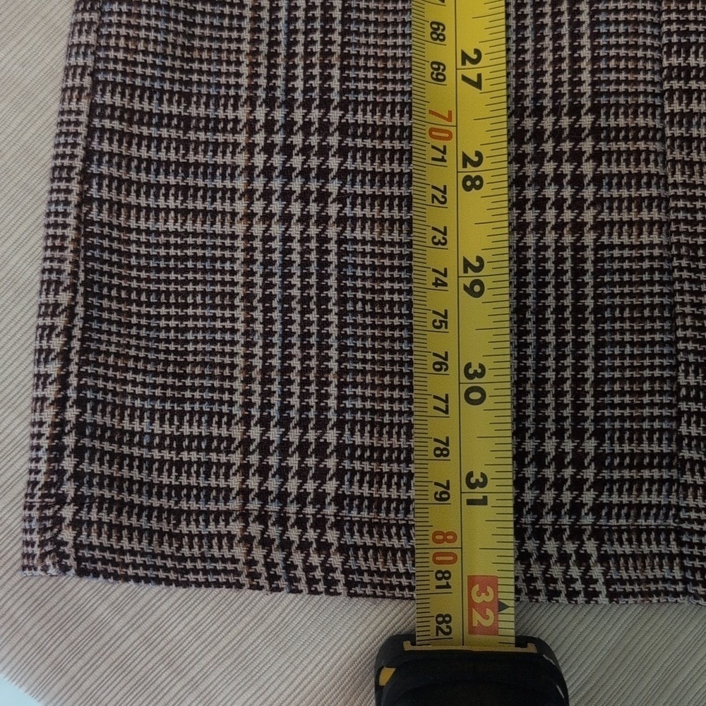 Plaid Burgundy Zip Up Dress NWOT - Picture 10 of 10